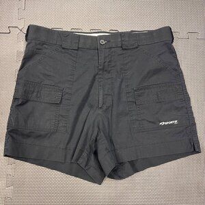 Sportif USA Black Stretch Cargo Shorts 34A Cotton Blend With Pockets Made In Sri